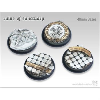 Ruins of Sanctuary - 40mm Round Lipped Bases (2)